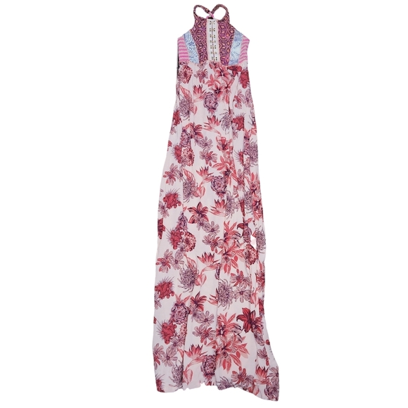 Maaji Forever Red Floral Cross Back Maxi Dress - Picture 4 of 6